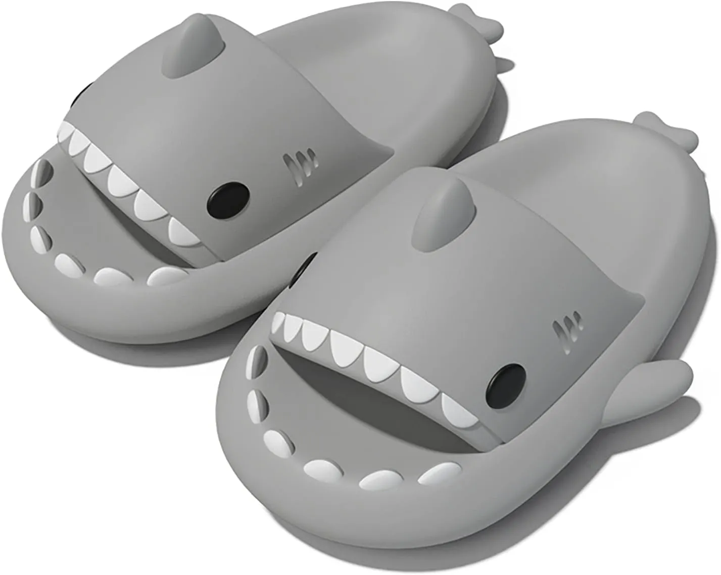 Zureto Unisex Shark Slides, Shark Slides Adult, Cloudy Shark Slides for Men and Women