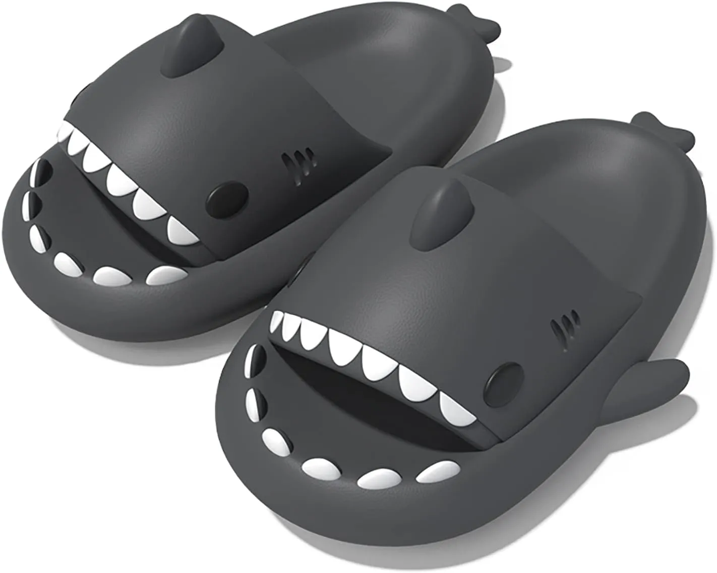 Zureto Unisex Shark Slides, Shark Slides Adult, Cloudy Shark Slides for Men and Women