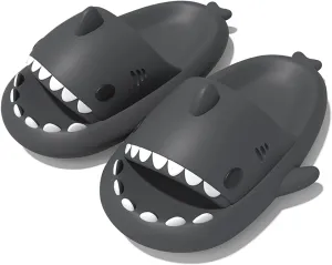 Zureto Unisex Shark Slides, Shark Slides Adult, Cloudy Shark Slides for Men and Women