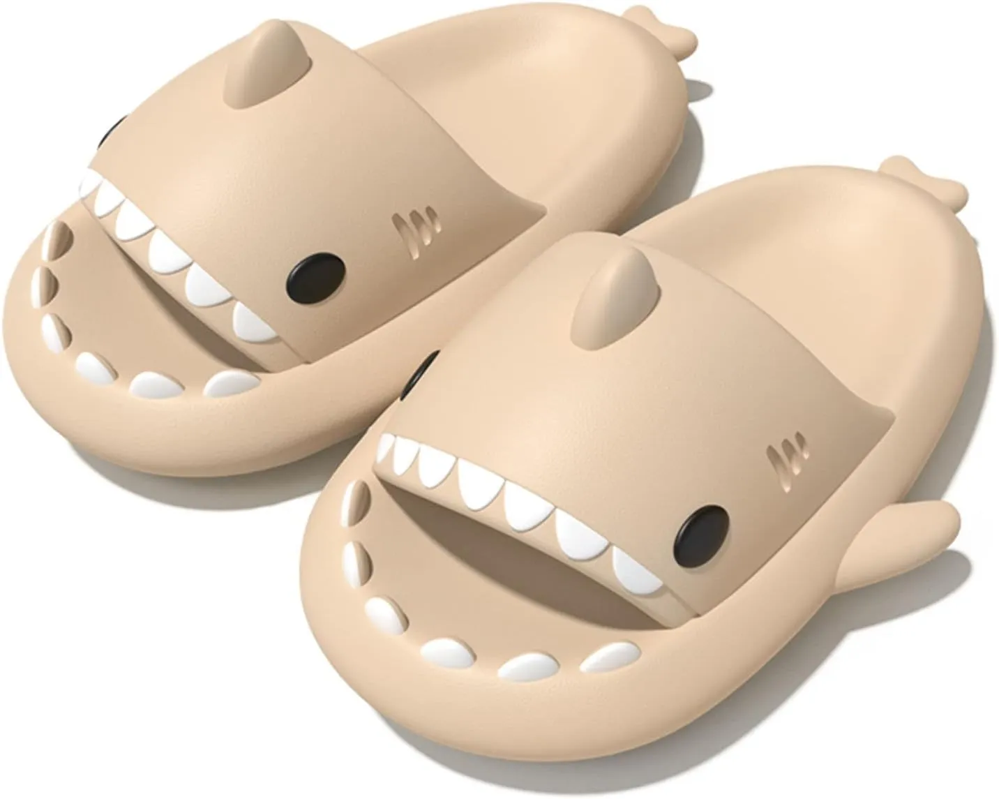 Zureto Unisex Shark Slides, Shark Slides Adult, Cloudy Shark Slides for Men and Women