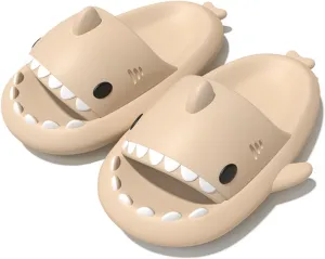 Zureto Unisex Shark Slides, Shark Slides Adult, Cloudy Shark Slides for Men and Women