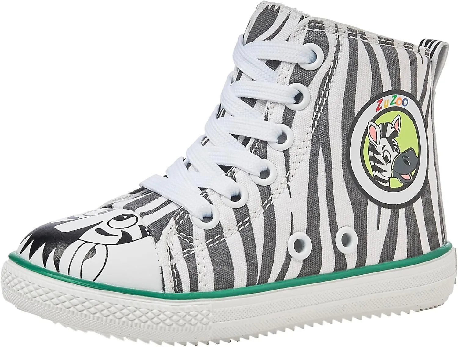 ZuZoo Kids Shoes Animal-Themed, High-Top Canvas Shoe