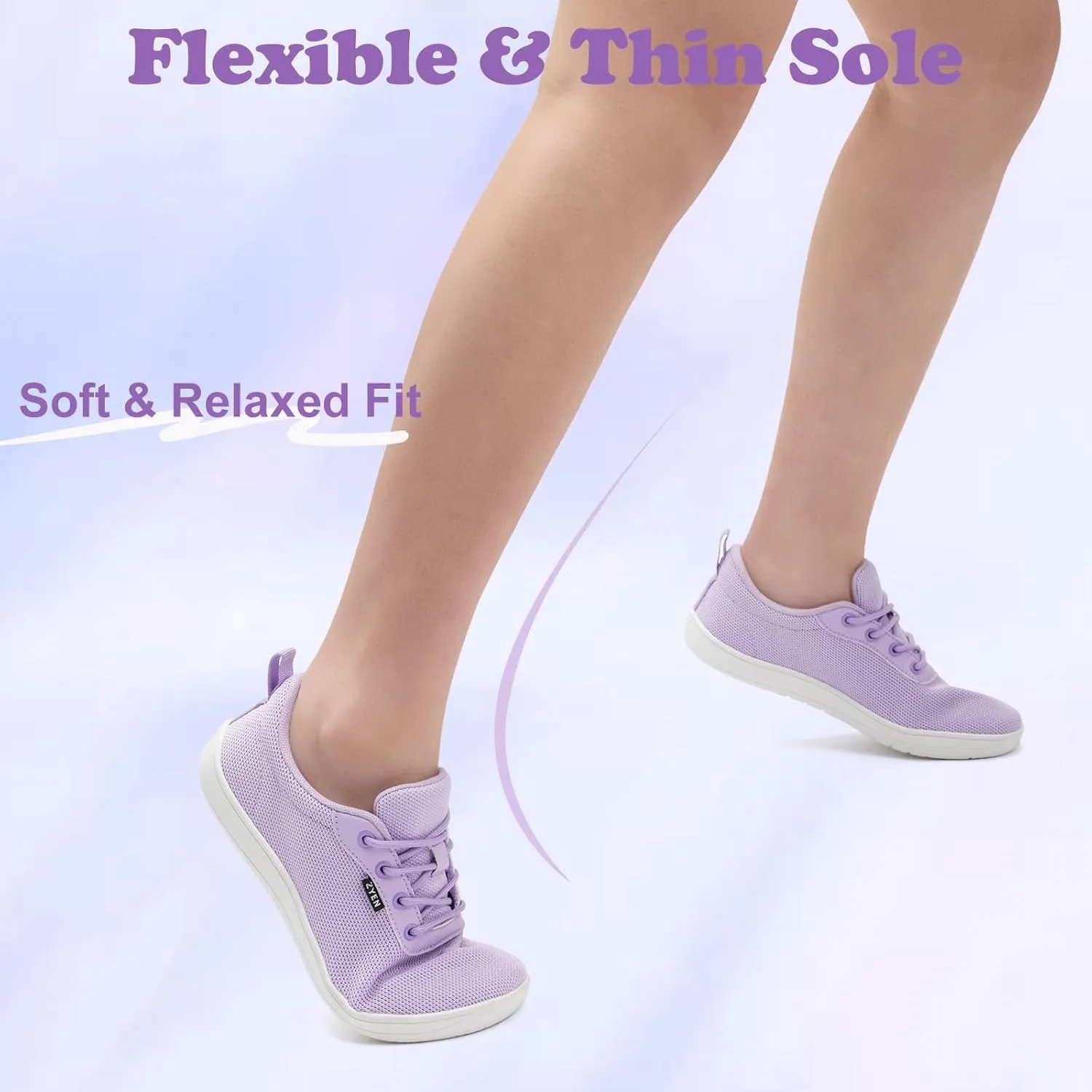 ZYEN Wide Toe Box Barefoot Shoes for Women | Wide Width Breathable Camouflage Shoes | Zero Drop Sole Fashion Non Slip Gym Sneaker Lightweight Minimalist Walking Sneaker