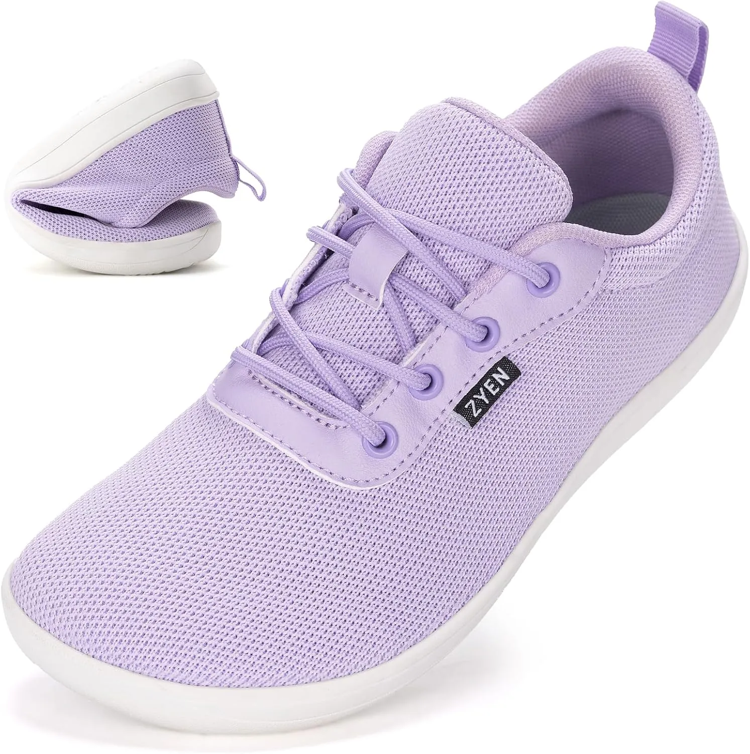 ZYEN Wide Toe Box Barefoot Shoes for Women | Wide Width Breathable Camouflage Shoes | Zero Drop Sole Fashion Non Slip Gym Sneaker Lightweight Minimalist Walking Sneaker